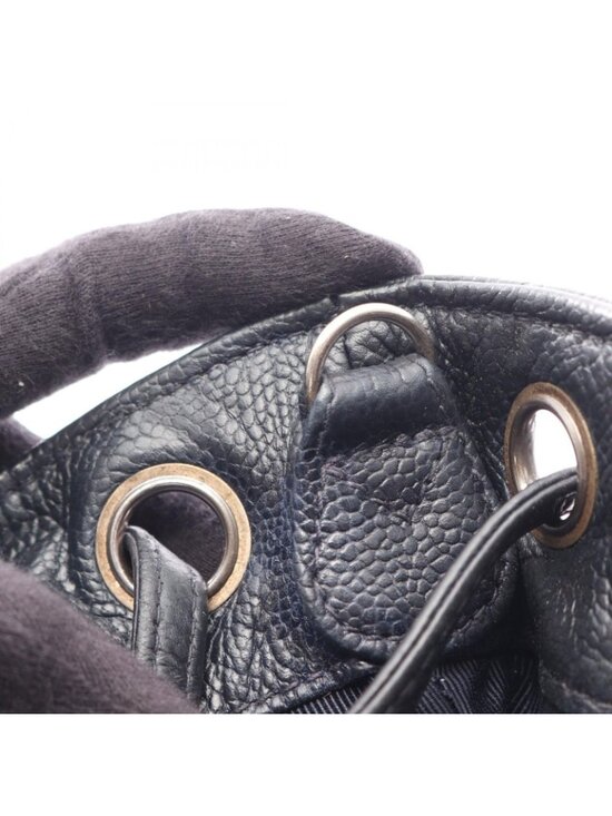 Chanel Backpack Quilted Black Caviar Leather Drawstring main image 5